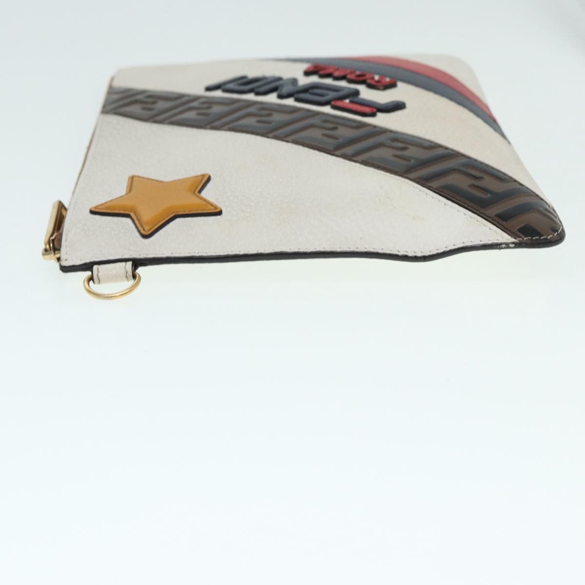 Fendi Beige Leather Clutch Bag (Pre-Owned) Size ONE SIZE - 4 Thumbnail
