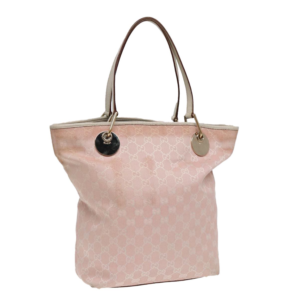 Gucci Gg Pattern Pink Canvas Tote Bag (Pre-Owned) Size ONE SIZE - 15 Thumbnail