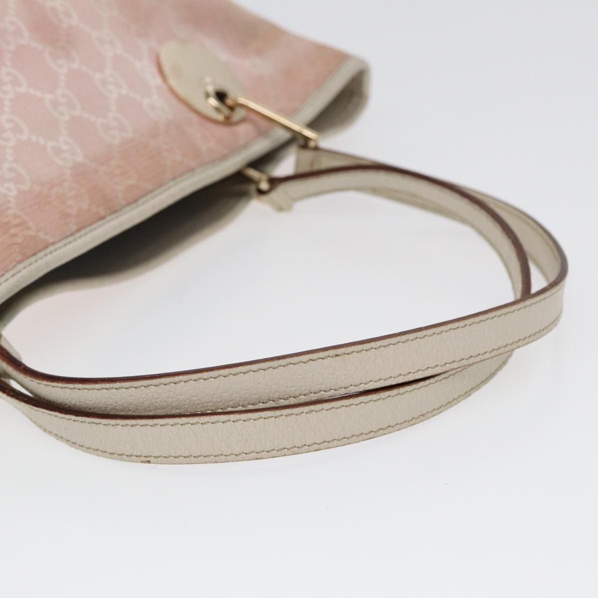 Gucci Gg Pattern Pink Canvas Tote Bag (Pre-Owned) Size ONE SIZE - 5 Thumbnail