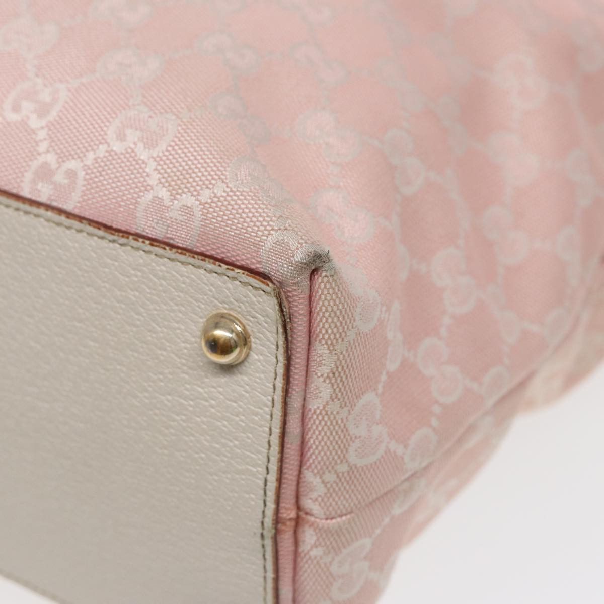 Gucci Gg Pattern Pink Canvas Tote Bag (Pre-Owned) Size ONE SIZE - 8 Thumbnail
