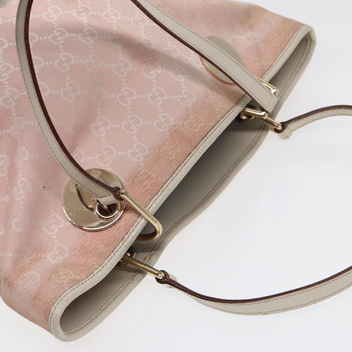 Gucci Gg Pattern Pink Canvas Tote Bag (Pre-Owned) Size ONE SIZE - 13 Thumbnail