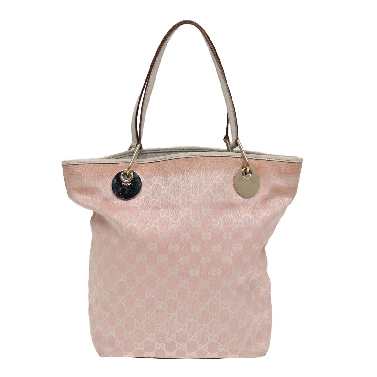 Gucci Gg Pattern Pink Canvas Tote Bag (Pre-Owned) Size ONE SIZE - 2 Thumbnail