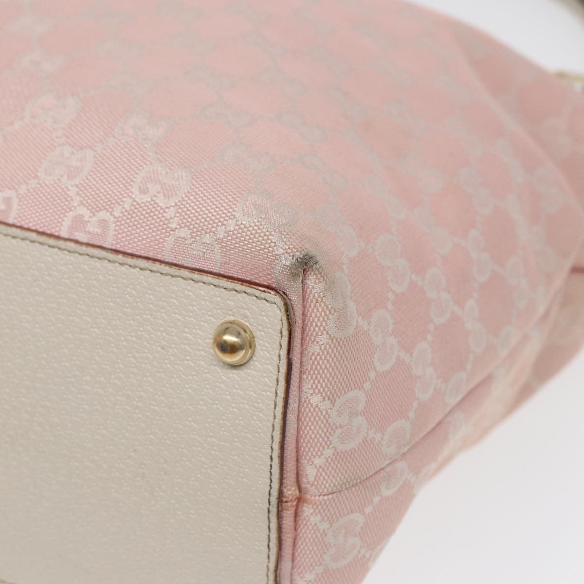 Gucci Gg Pattern Pink Canvas Tote Bag (Pre-Owned) Size ONE SIZE - 6 Thumbnail