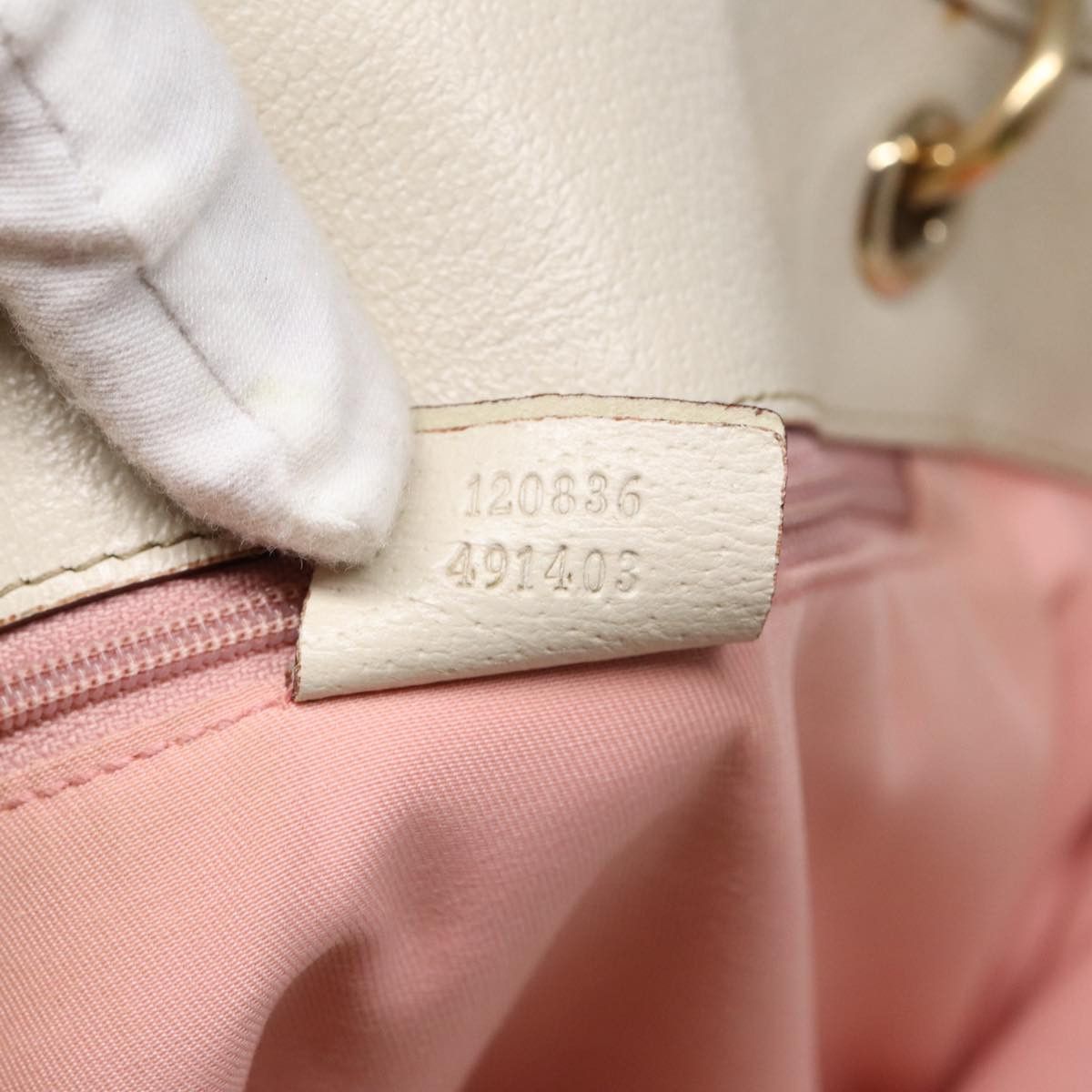 Gucci Gg Pattern Pink Canvas Tote Bag (Pre-Owned) Size ONE SIZE - 12 Thumbnail