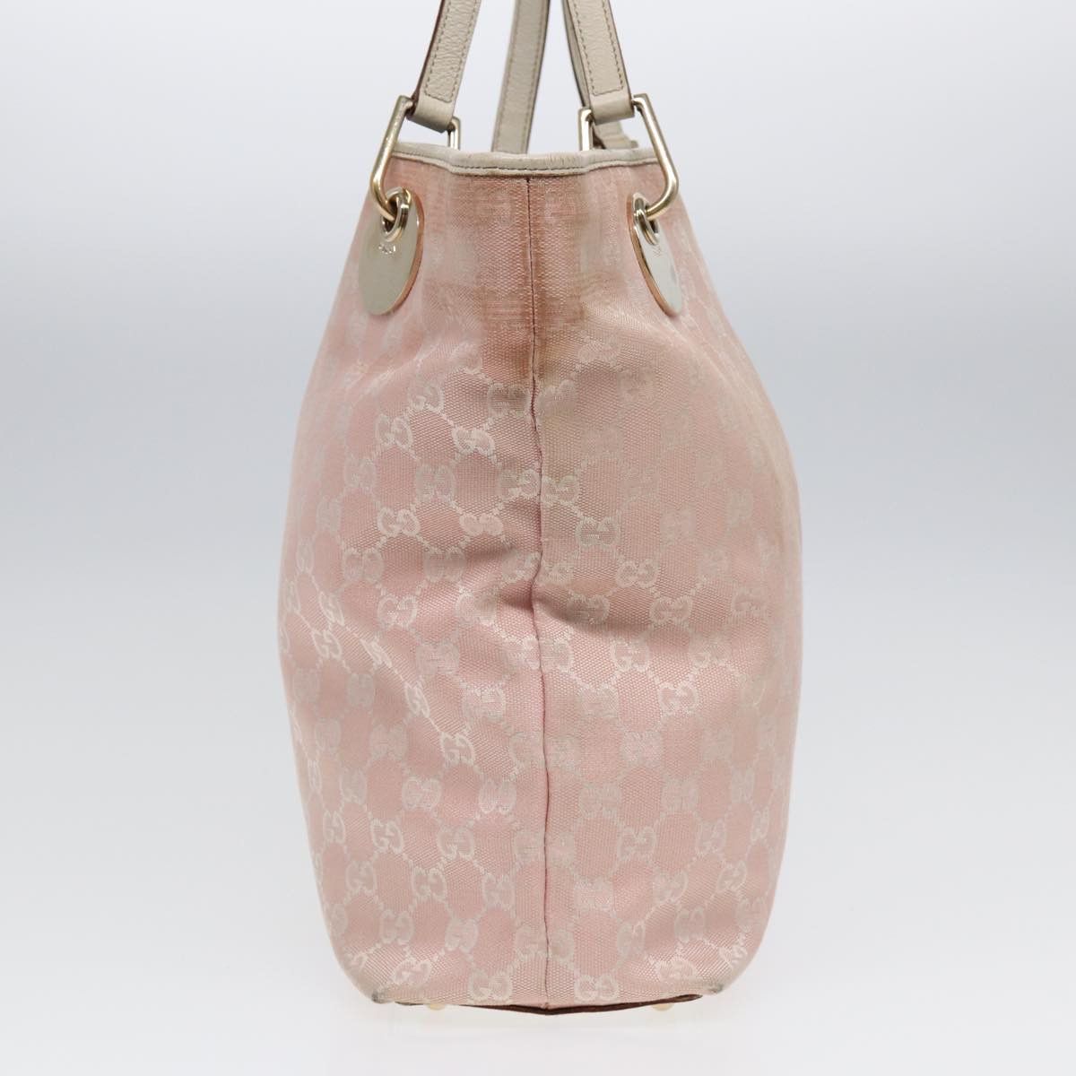 Gucci Gg Pattern Pink Canvas Tote Bag (Pre-Owned) Size ONE SIZE - 3 Thumbnail