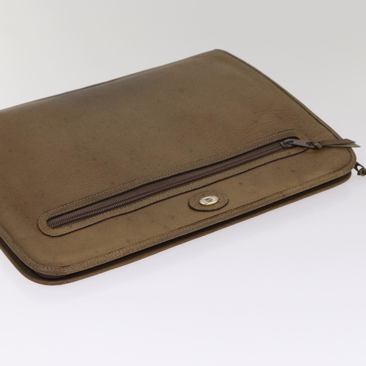 Gucci Document Bag Brown Leather Clutch Bag (Pre-Owned) Size ONE SIZE - 4 Thumbnail