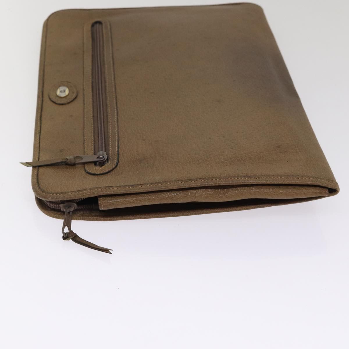 Gucci Document Bag Brown Leather Clutch Bag (Pre-Owned) Size ONE SIZE - 8 Thumbnail