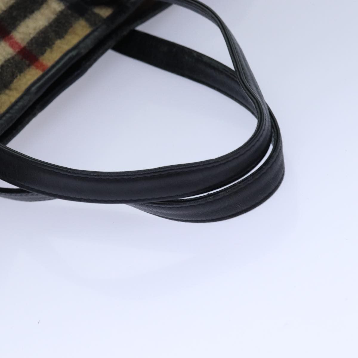 Burberry Nova Check Beige Wool Shoulder Bag (Pre-Owned) Size ONE SIZE - 5 Thumbnail