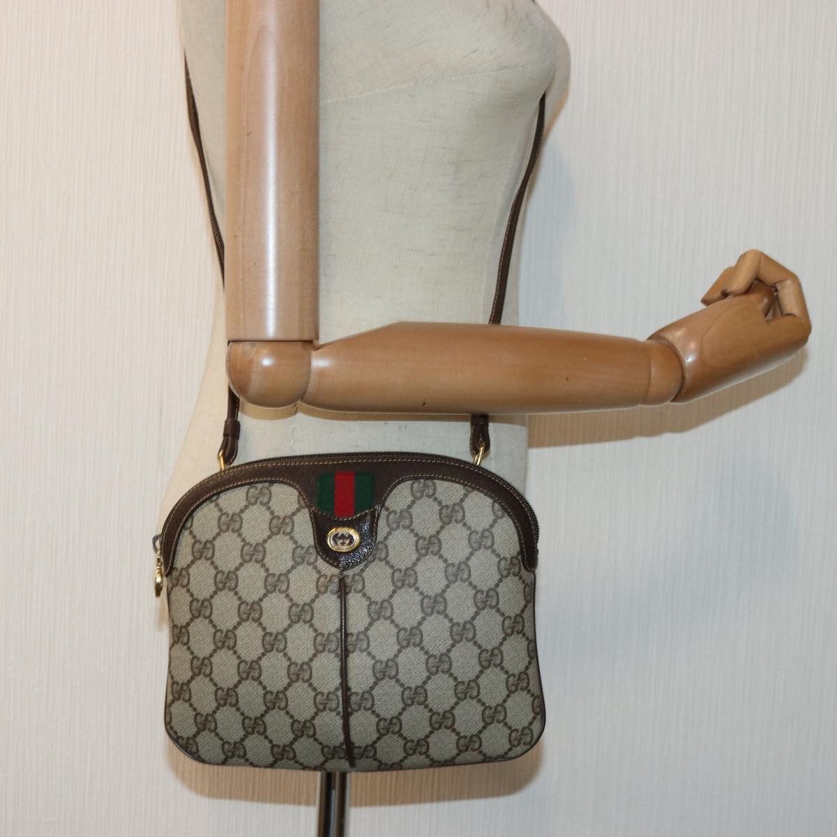 Gucci Ophidia Beige Canvas Shoulder Bag (Pre-Owned) Size ONE SIZE - 11 Thumbnail