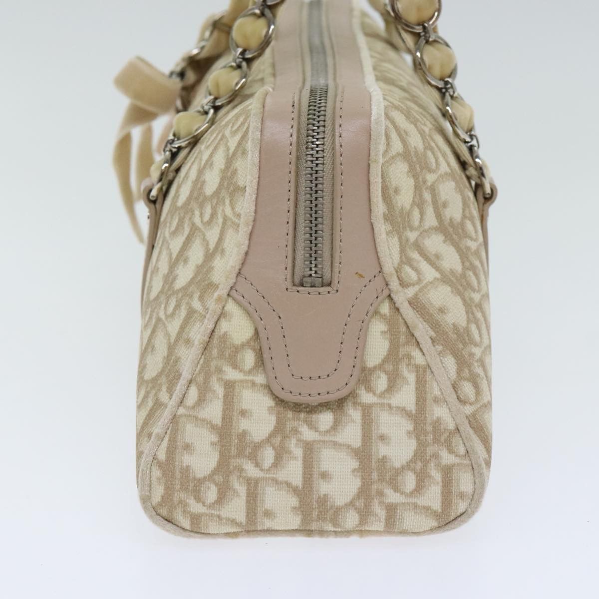 Dior Romantique Beige Canvas Handbag (Pre-Owned) Size ONE SIZE - 3 Thumbnail