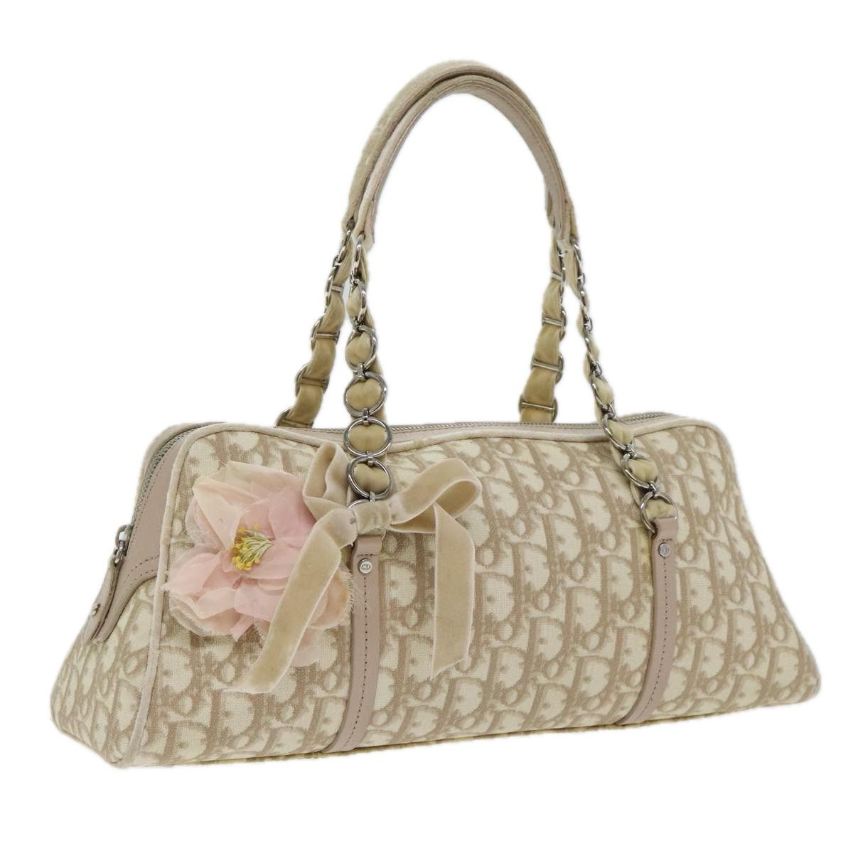 Dior Romantique Beige Canvas Handbag (Pre-Owned) Size ONE SIZE - 15 Thumbnail