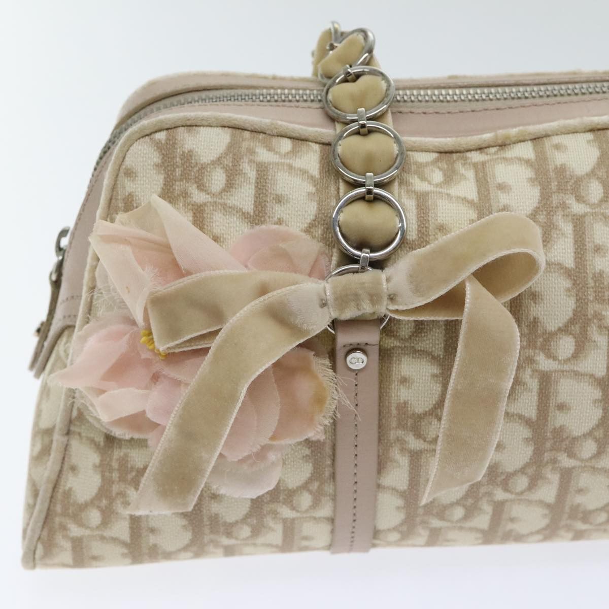 Dior Romantique Beige Canvas Handbag (Pre-Owned) Size ONE SIZE - 19 Thumbnail