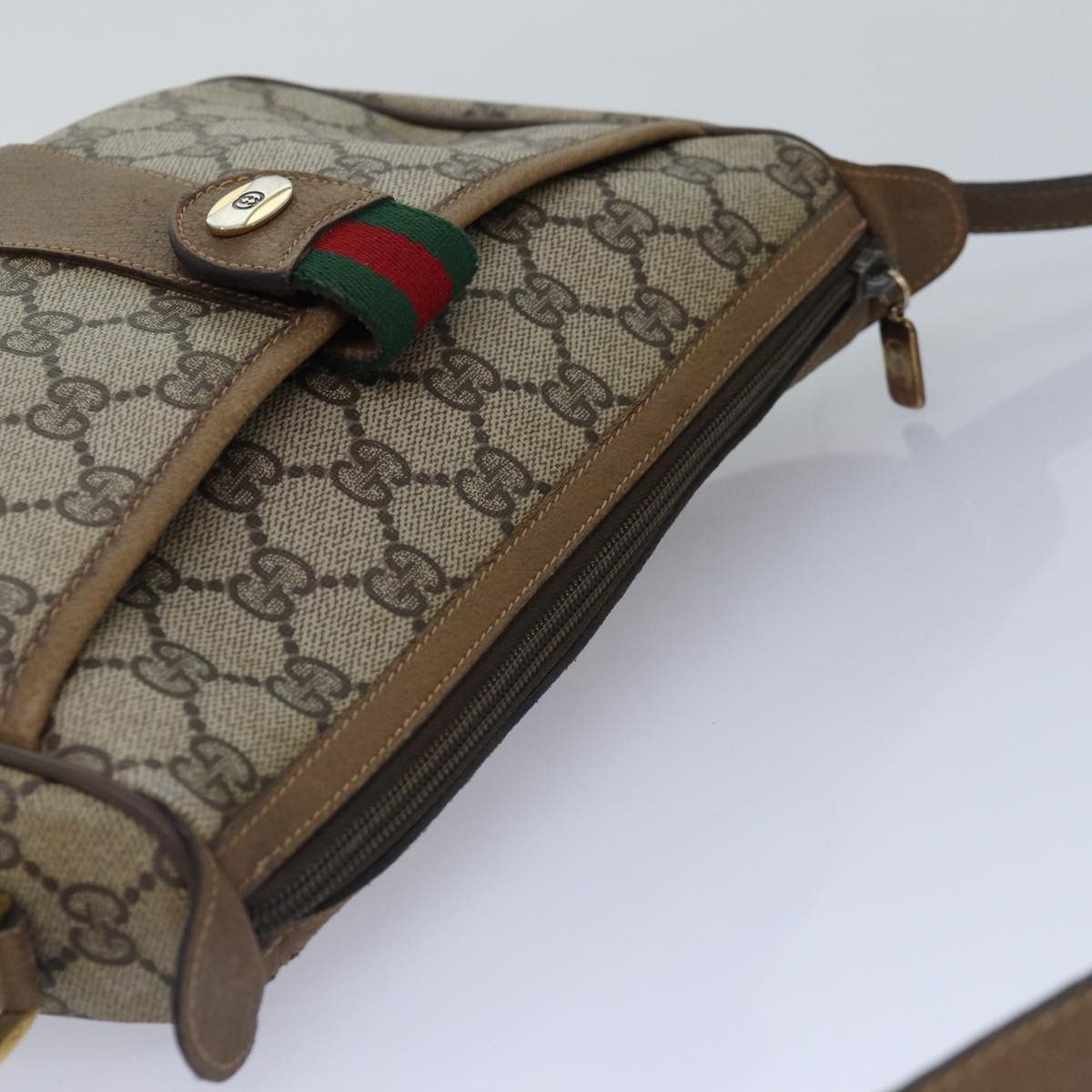 Gucci Ophidia Beige Canvas Shoulder Bag (Pre-Owned) Size ONE SIZE - 4 Thumbnail