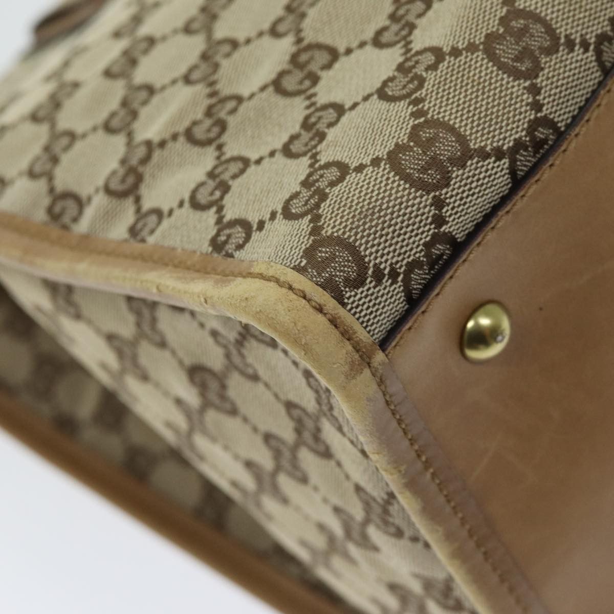 Gucci Gg Canvas Beige Canvas Tote Bag (Pre-Owned) Size ONE SIZE - 19 Thumbnail
