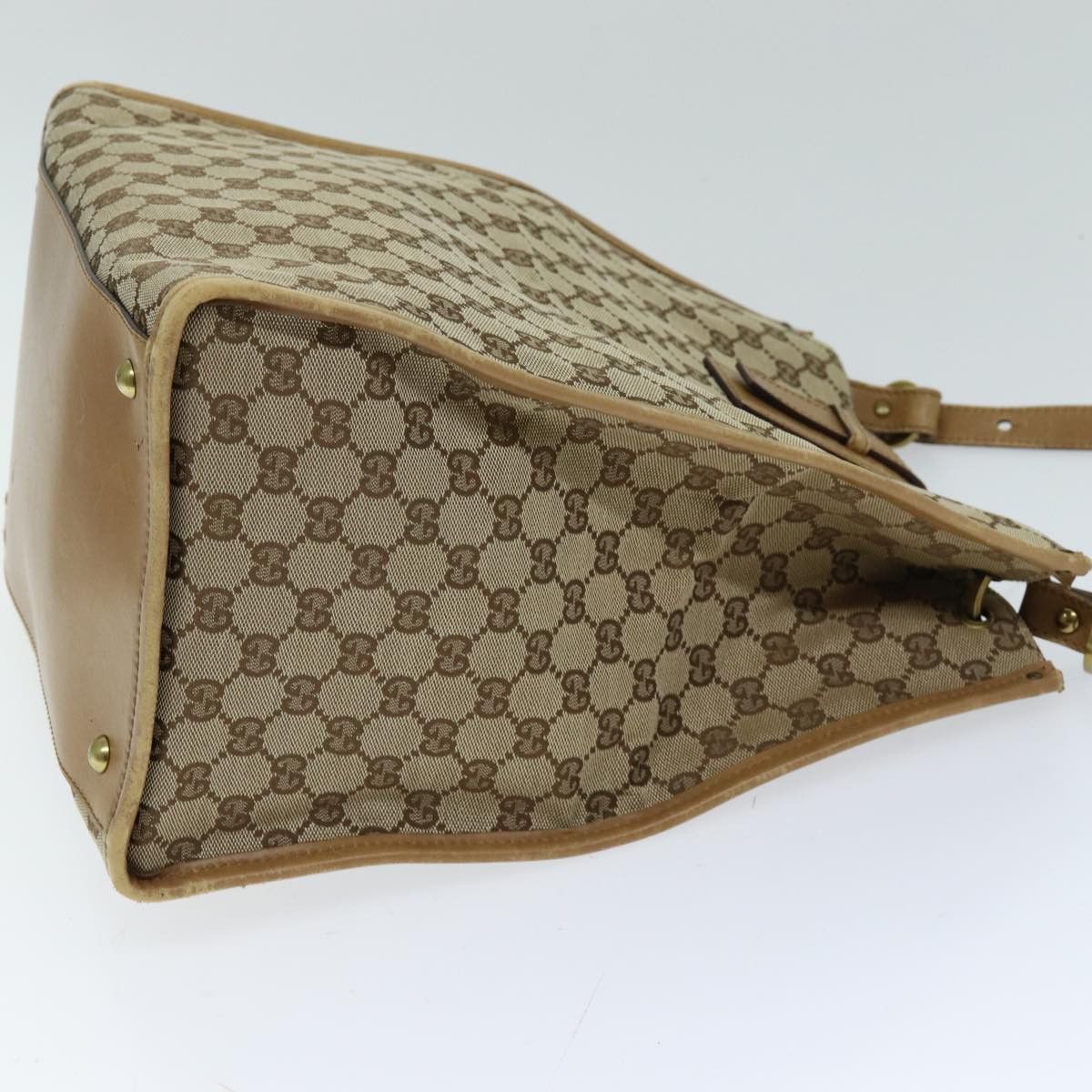 Gucci Gg Canvas Beige Canvas Tote Bag (Pre-Owned) Size ONE SIZE - 9 Thumbnail