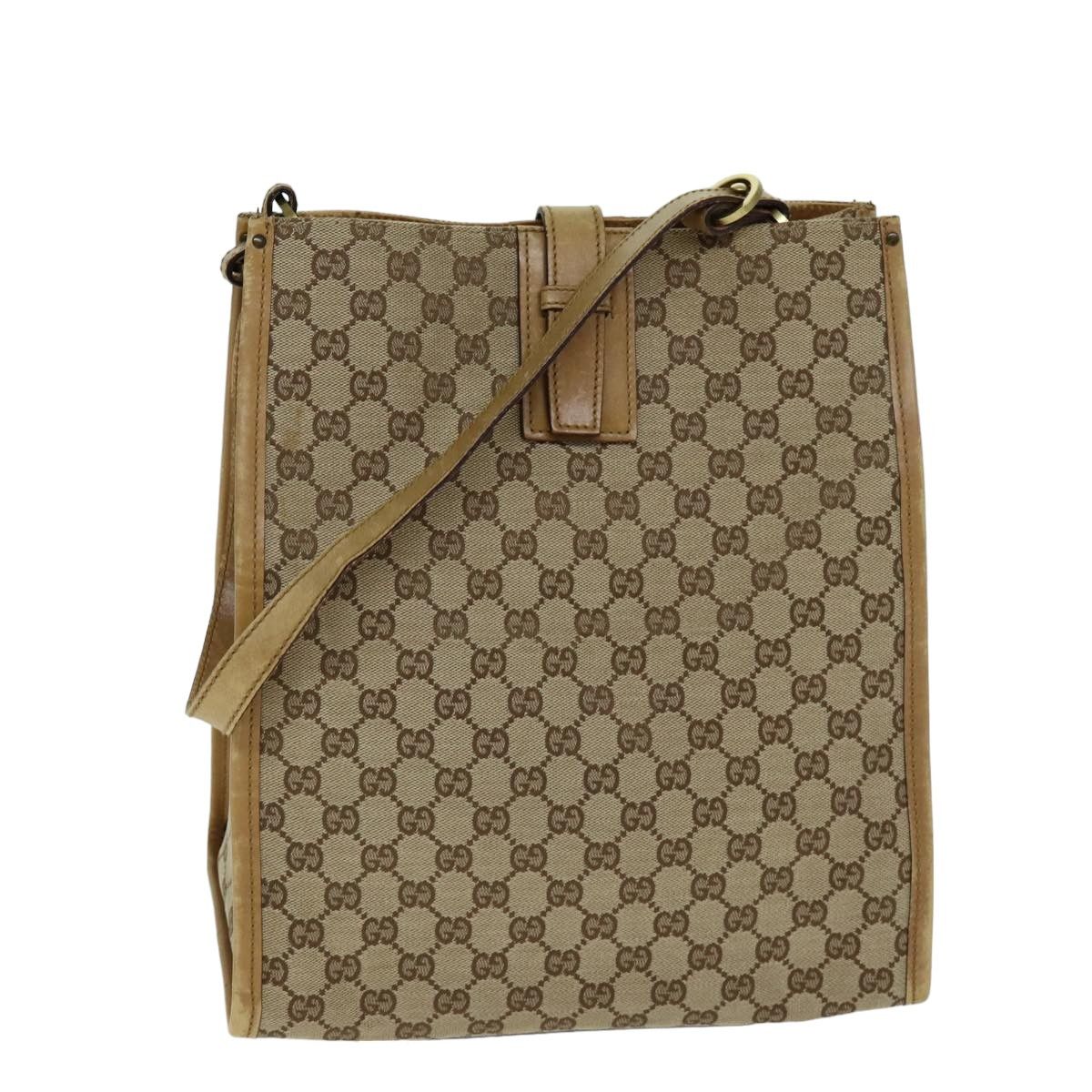 Gucci Gg Canvas Beige Canvas Tote Bag (Pre-Owned) Size ONE SIZE - 14 Thumbnail