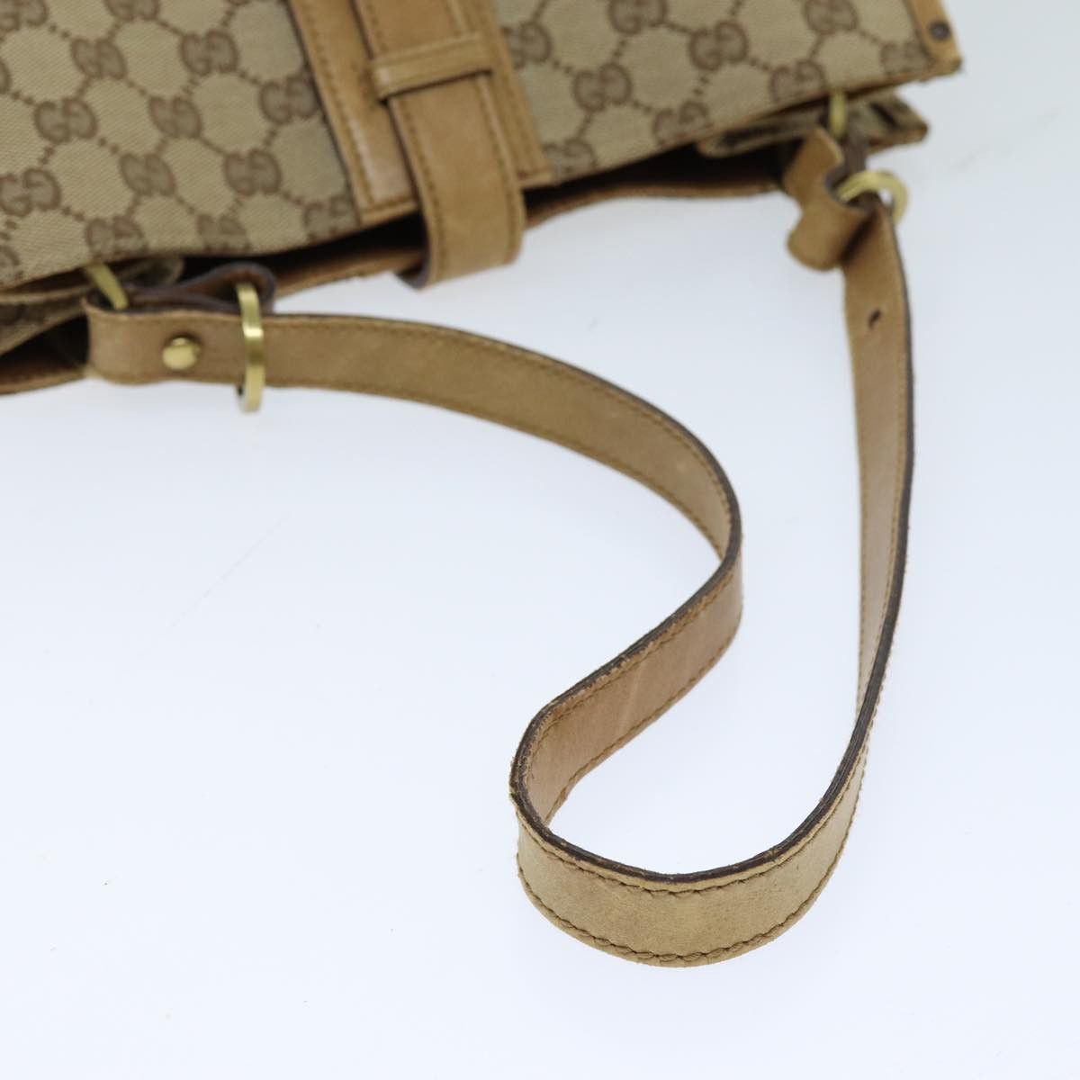 Gucci Gg Canvas Beige Canvas Tote Bag (Pre-Owned) Size ONE SIZE - 12 Thumbnail