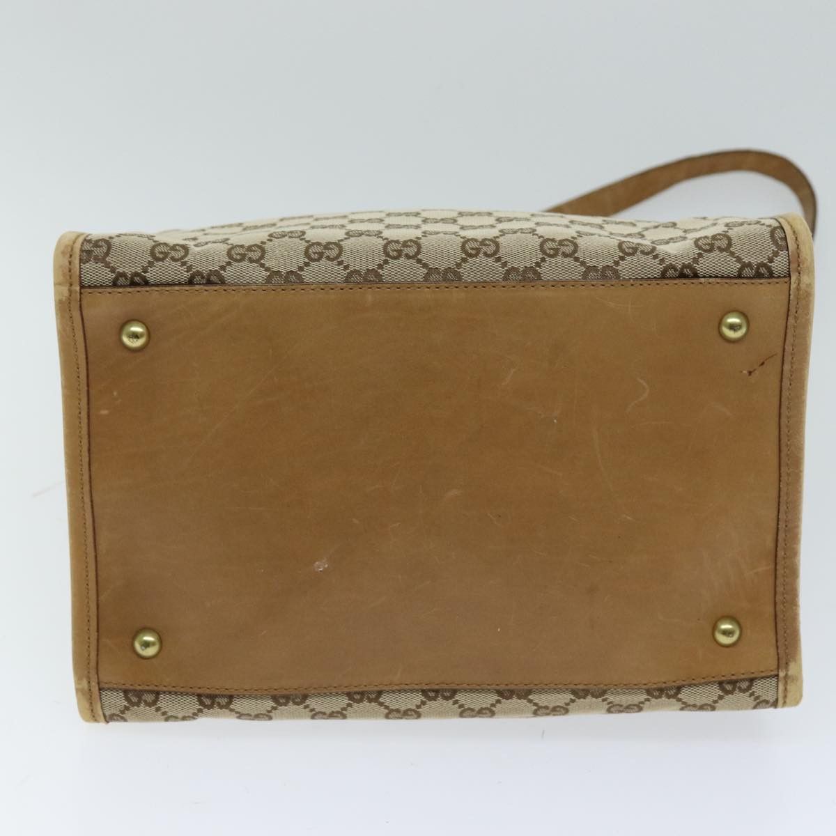 Gucci Gg Canvas Beige Canvas Tote Bag (Pre-Owned) Size ONE SIZE - 3 Thumbnail