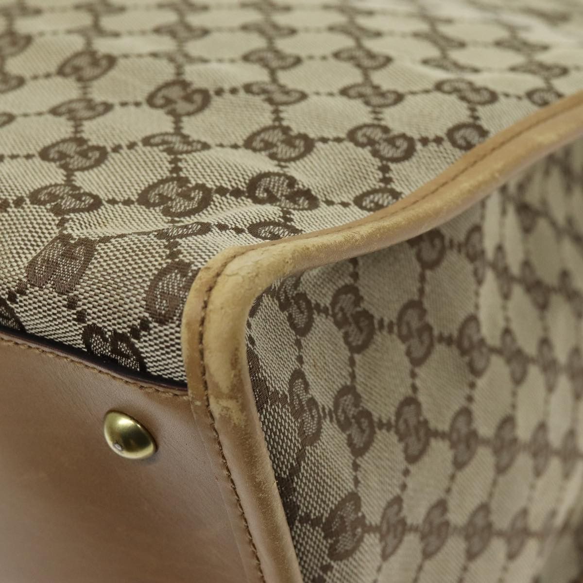 Gucci Gg Canvas Beige Canvas Tote Bag (Pre-Owned) Size ONE SIZE - 18 Thumbnail