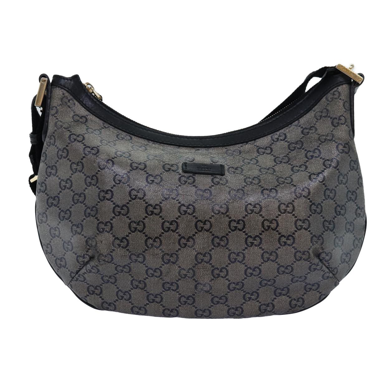 Gucci Gg Crystal Black Canvas Shoulder Bag (Pre-Owned) Size ONE SIZE - 11 Thumbnail
