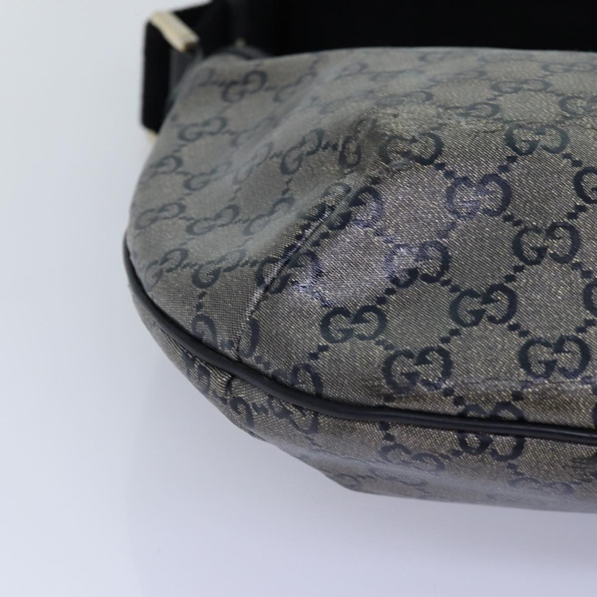 Gucci Gg Crystal Black Canvas Shoulder Bag (Pre-Owned) Size ONE SIZE - 14 Thumbnail