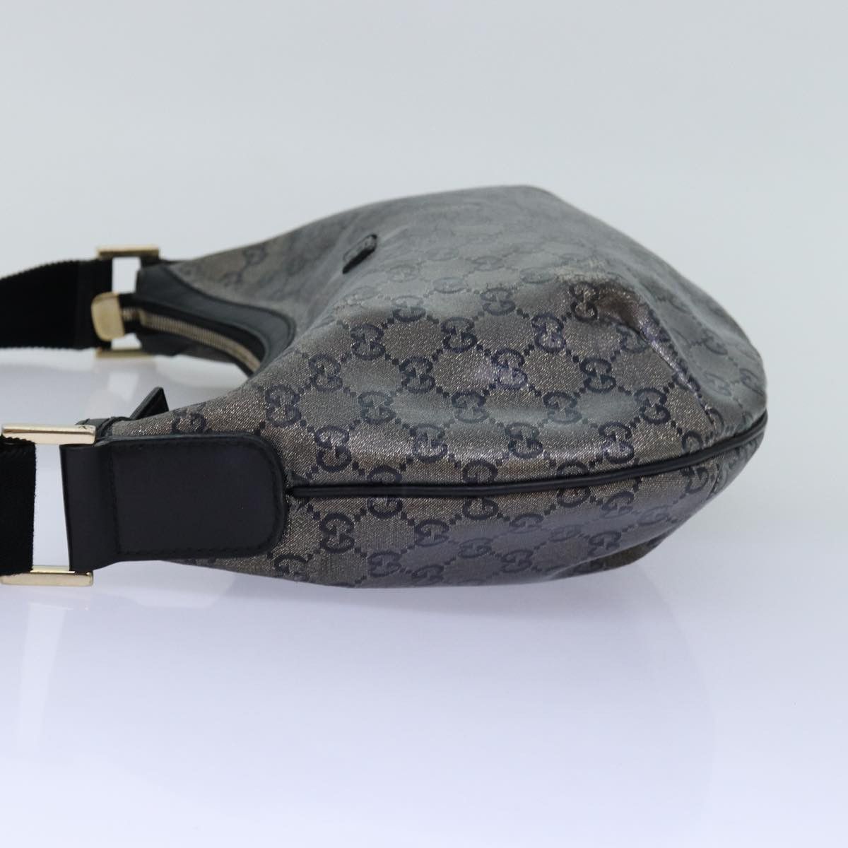Gucci Gg Crystal Black Canvas Shoulder Bag (Pre-Owned) Size ONE SIZE - 9 Thumbnail