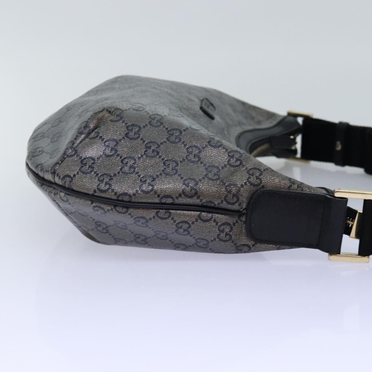 Gucci Gg Crystal Black Canvas Shoulder Bag (Pre-Owned) Size ONE SIZE - 10 Thumbnail