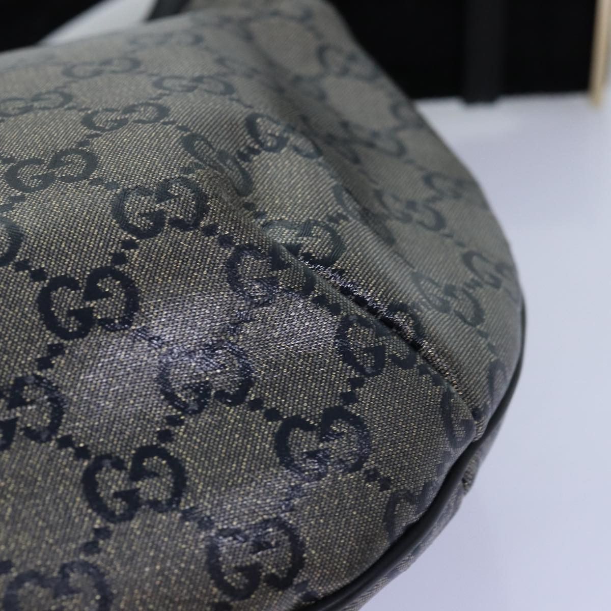 Gucci Gg Crystal Black Canvas Shoulder Bag (Pre-Owned) Size ONE SIZE - 17 Thumbnail