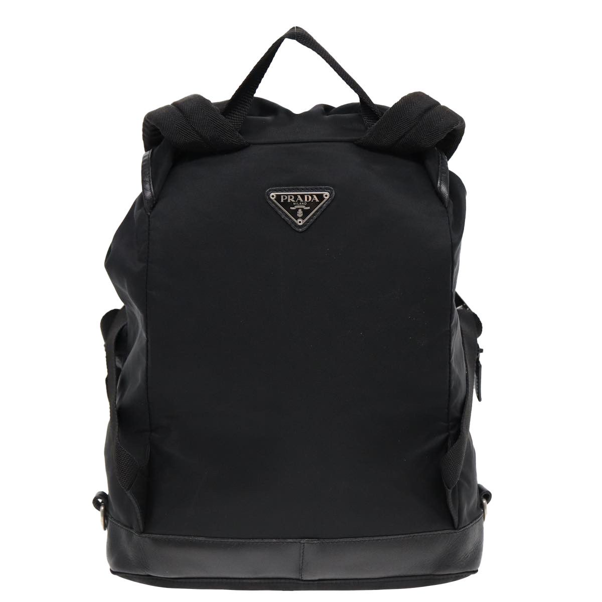 Tessuto Black Synthetic Backpack Bag (Pre-Owned)