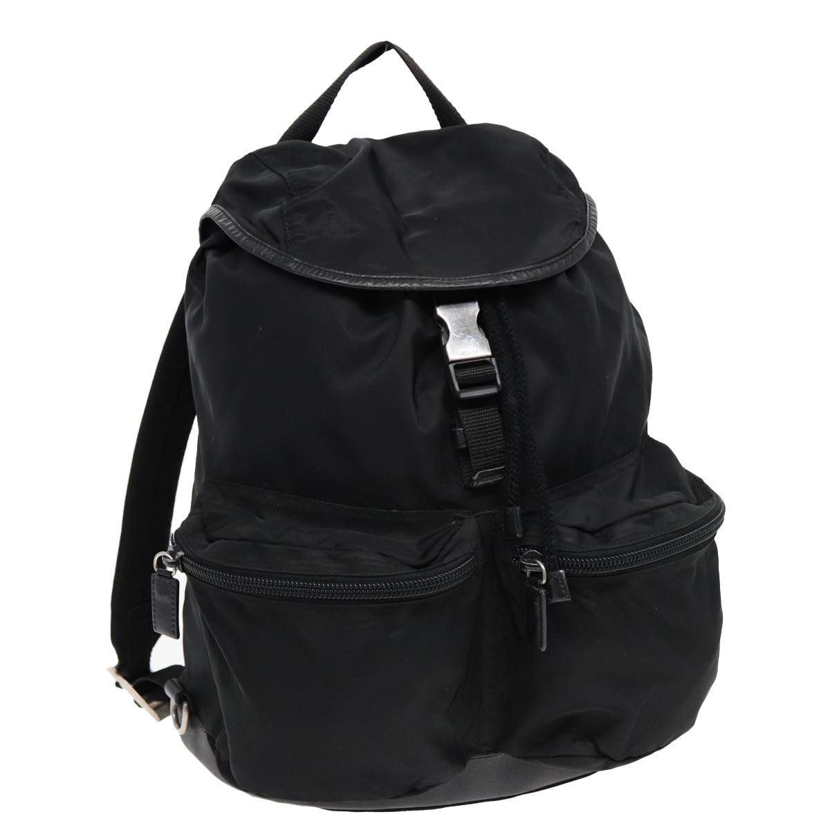 Tessuto Black Synthetic Backpack Bag (Pre-Owned)