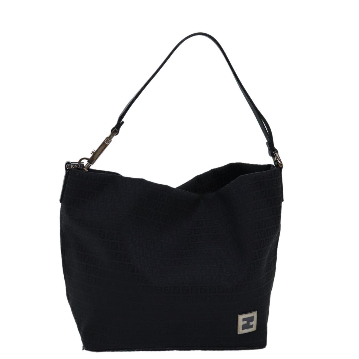 Fendi Zucchino Black Canvas Handbag (Pre-Owned) Size ONE SIZE - 4 Thumbnail