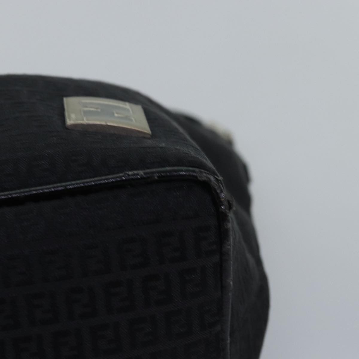 Fendi Zucchino Black Canvas Handbag (Pre-Owned) Size ONE SIZE - 16 Thumbnail
