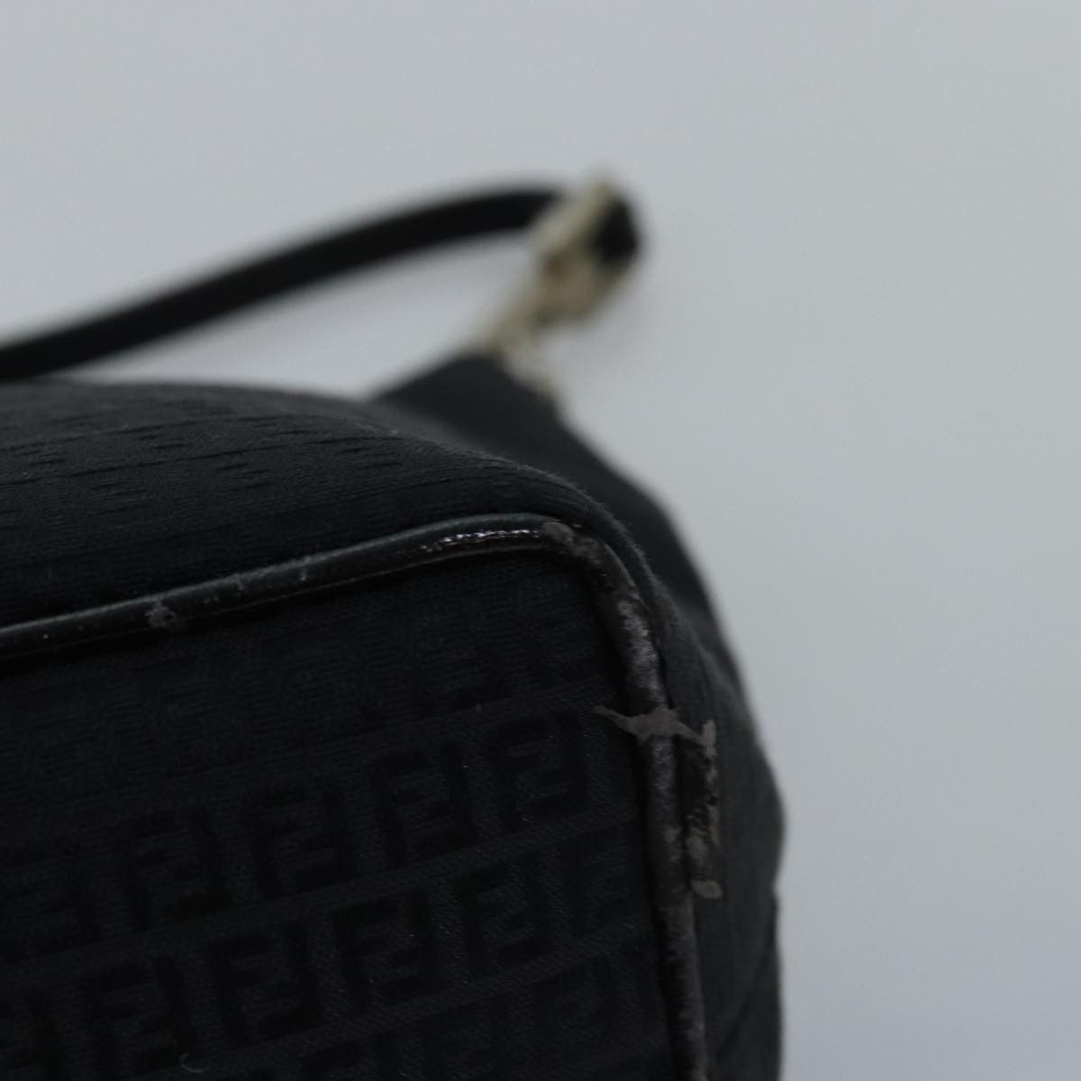 Fendi Zucchino Black Canvas Handbag (Pre-Owned) Size ONE SIZE - 18 Thumbnail
