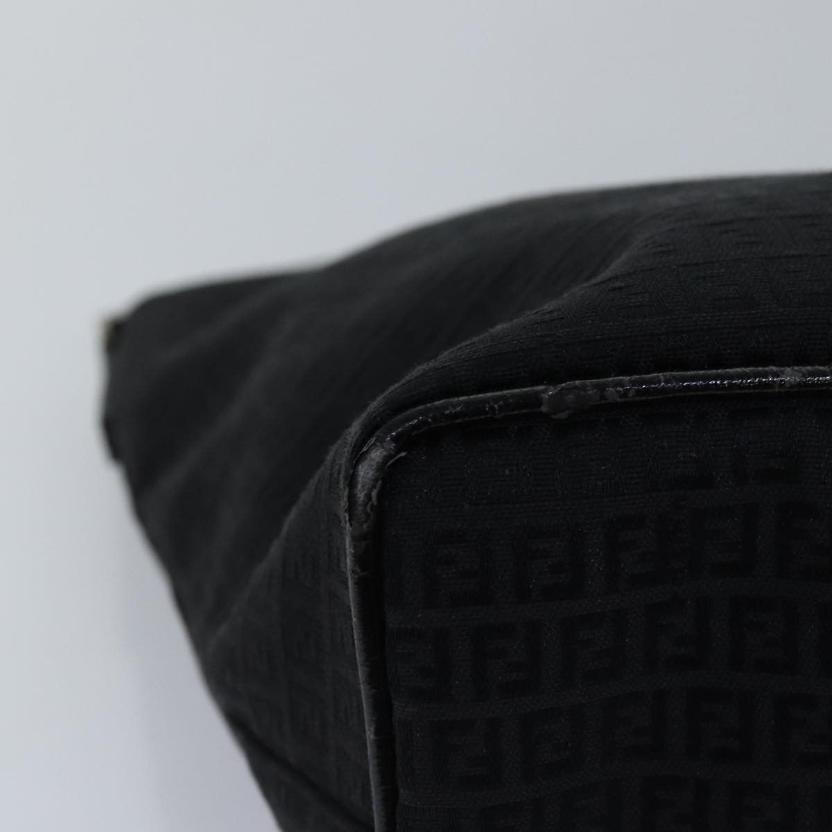 Fendi Zucchino Black Canvas Handbag (Pre-Owned) Size ONE SIZE - 17 Thumbnail