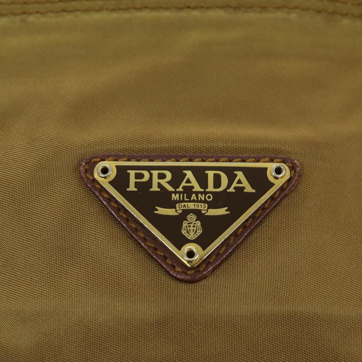 Prada Tessuto Beige Synthetic Shoulder Bag (Pre-Owned) Size ONE SIZE - 18 Thumbnail