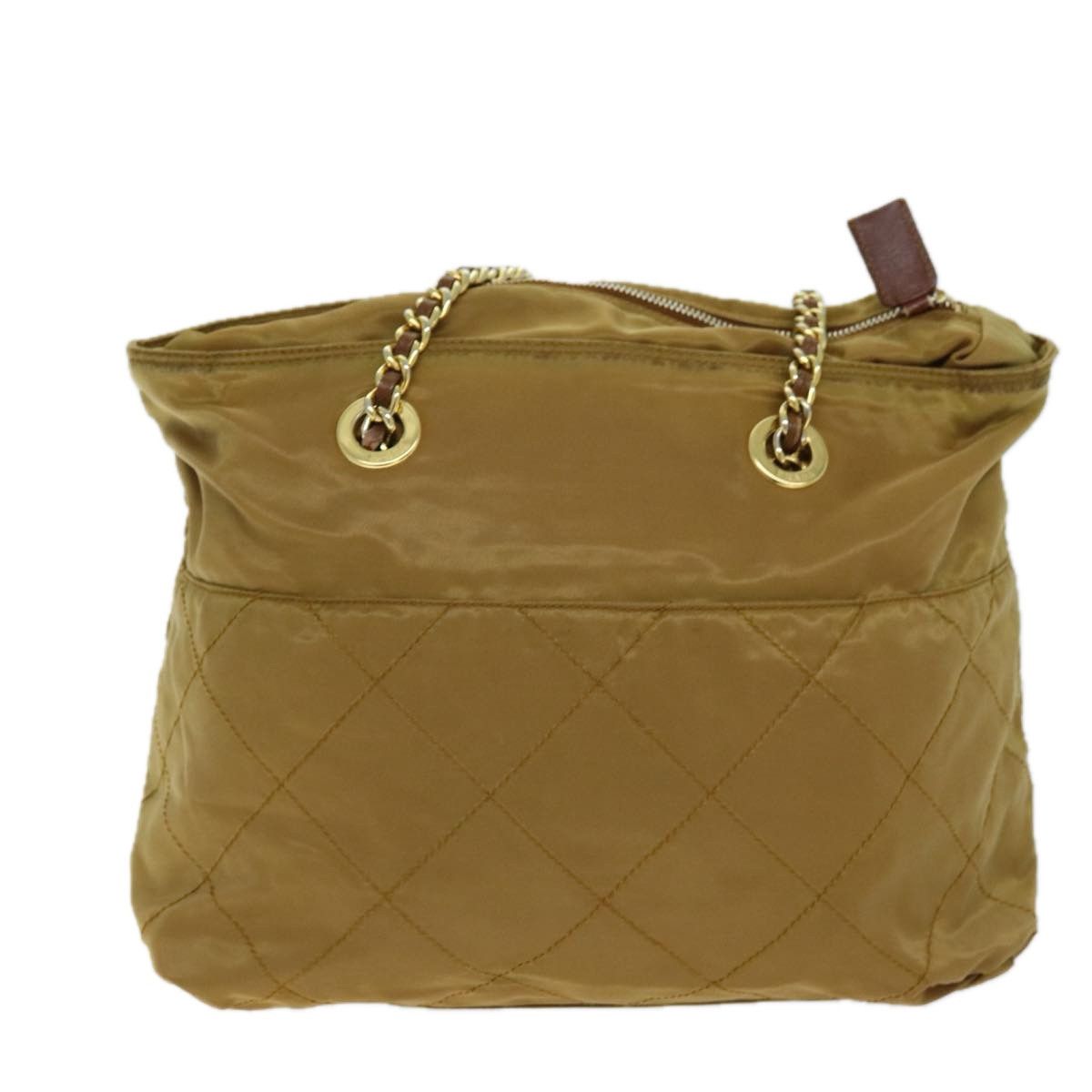 Prada Tessuto Beige Synthetic Shoulder Bag (Pre-Owned) Size ONE SIZE - 2 Thumbnail