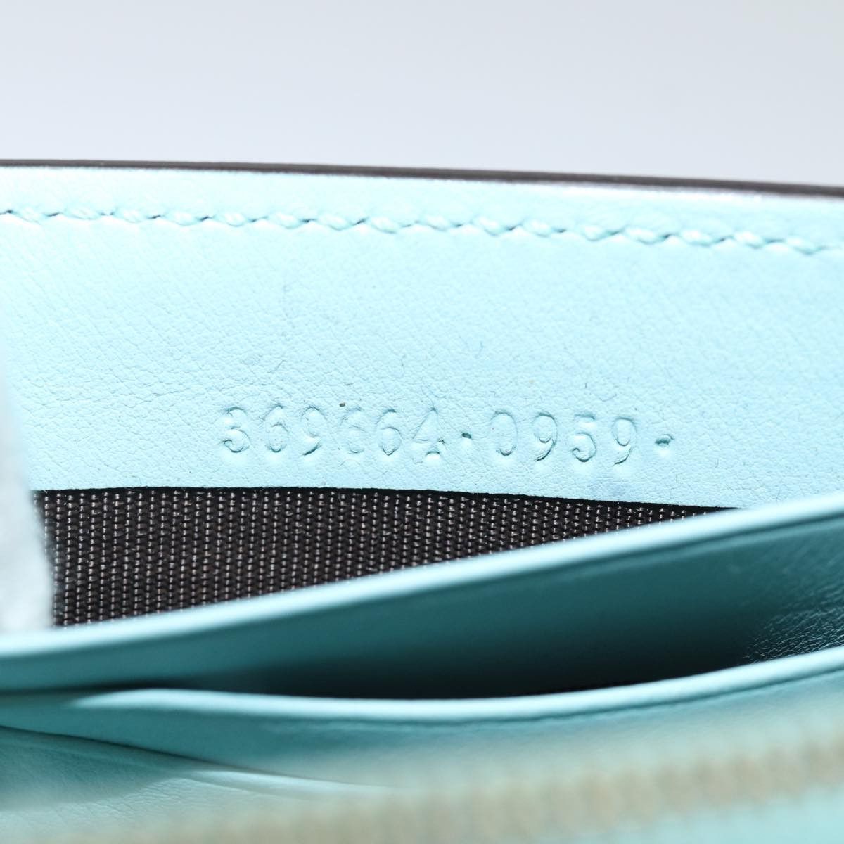 Gucci Blue Leather Wallet (Pre-Owned) Size ONE SIZE - 6 Thumbnail