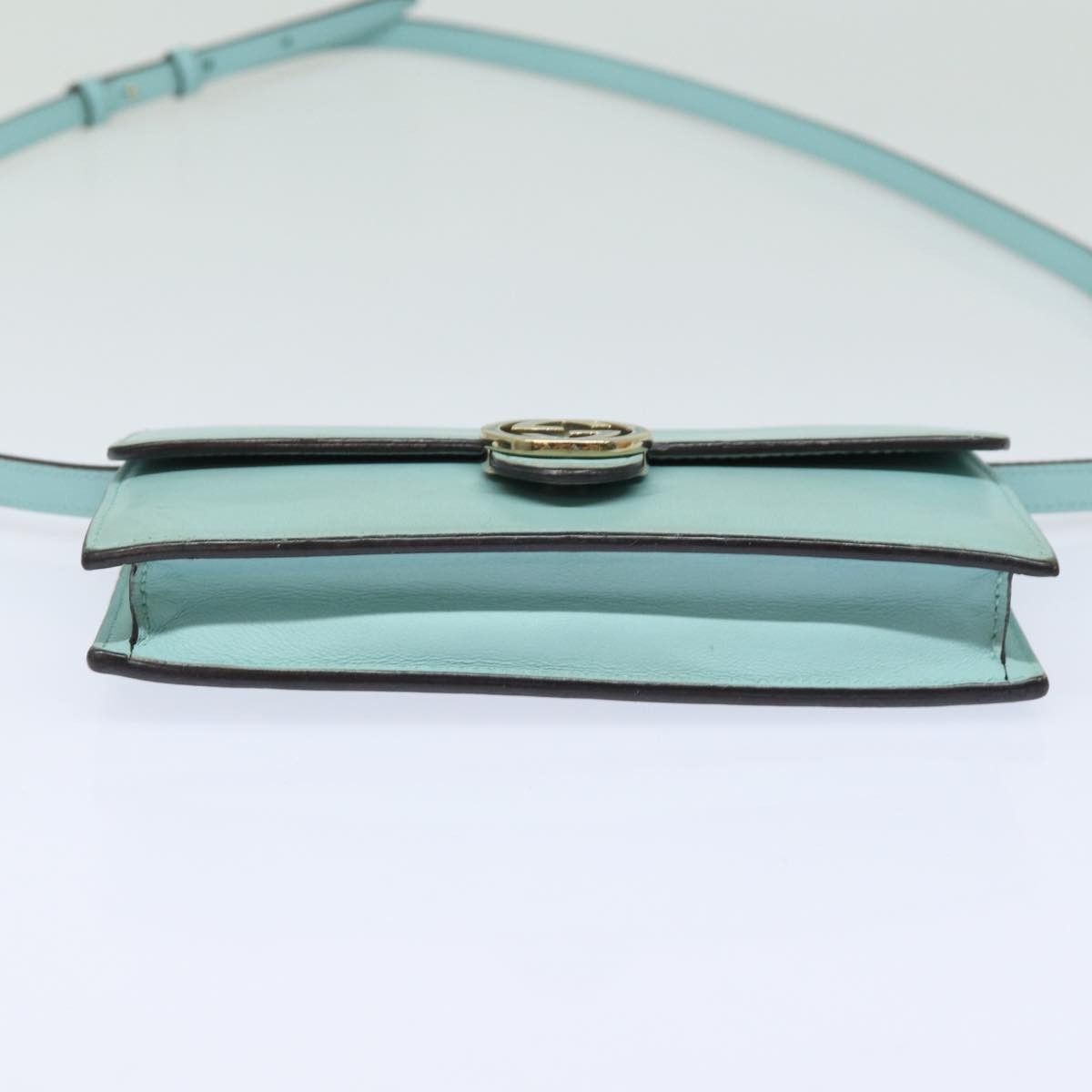 Gucci Blue Leather Wallet (Pre-Owned) Size ONE SIZE - 3 Thumbnail