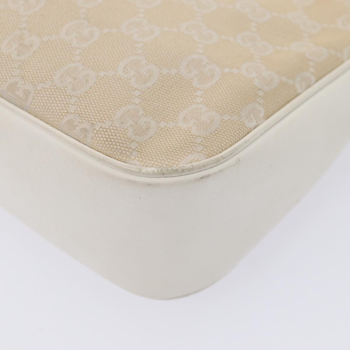 Gucci Bamboo Beige Canvas Handbag (Pre-Owned) Size ONE SIZE - 16 Thumbnail