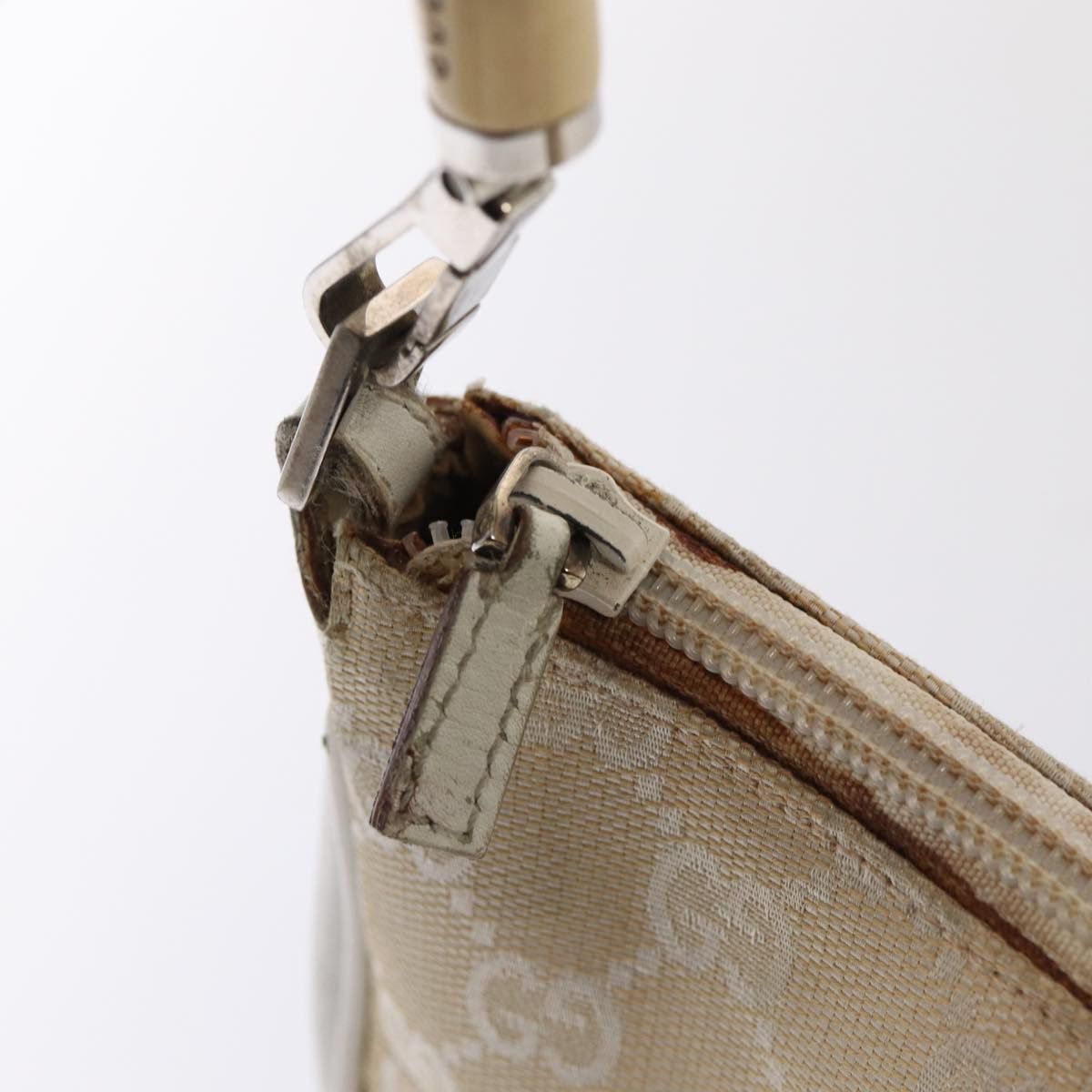 Gucci Bamboo Beige Canvas Handbag (Pre-Owned) Size ONE SIZE - 19 Thumbnail