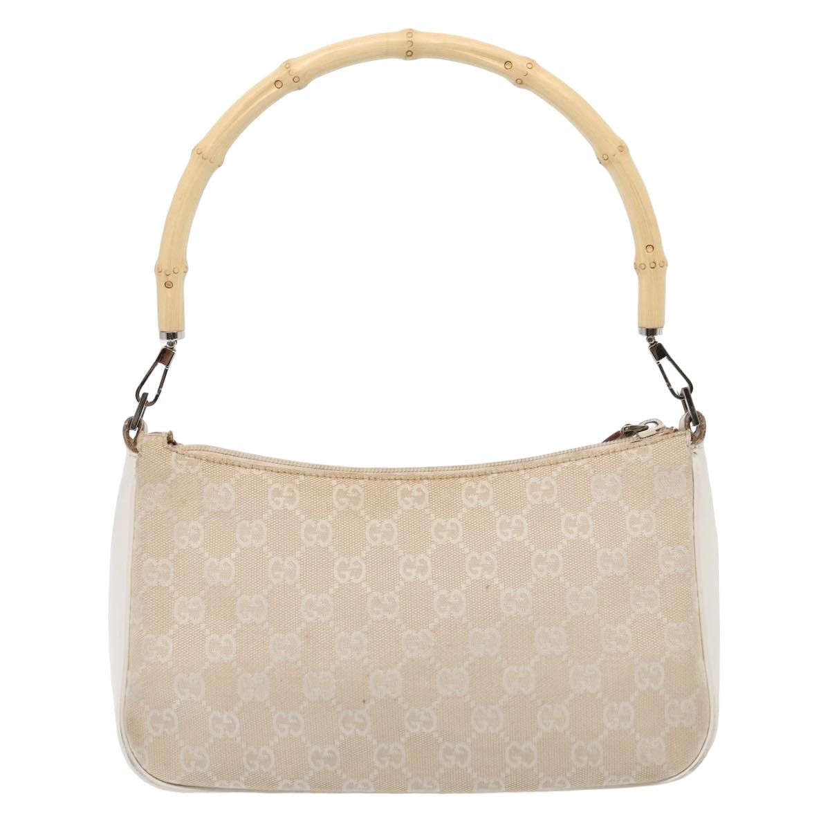 Gucci Bamboo Beige Canvas Handbag (Pre-Owned) Size ONE SIZE - 2 Thumbnail