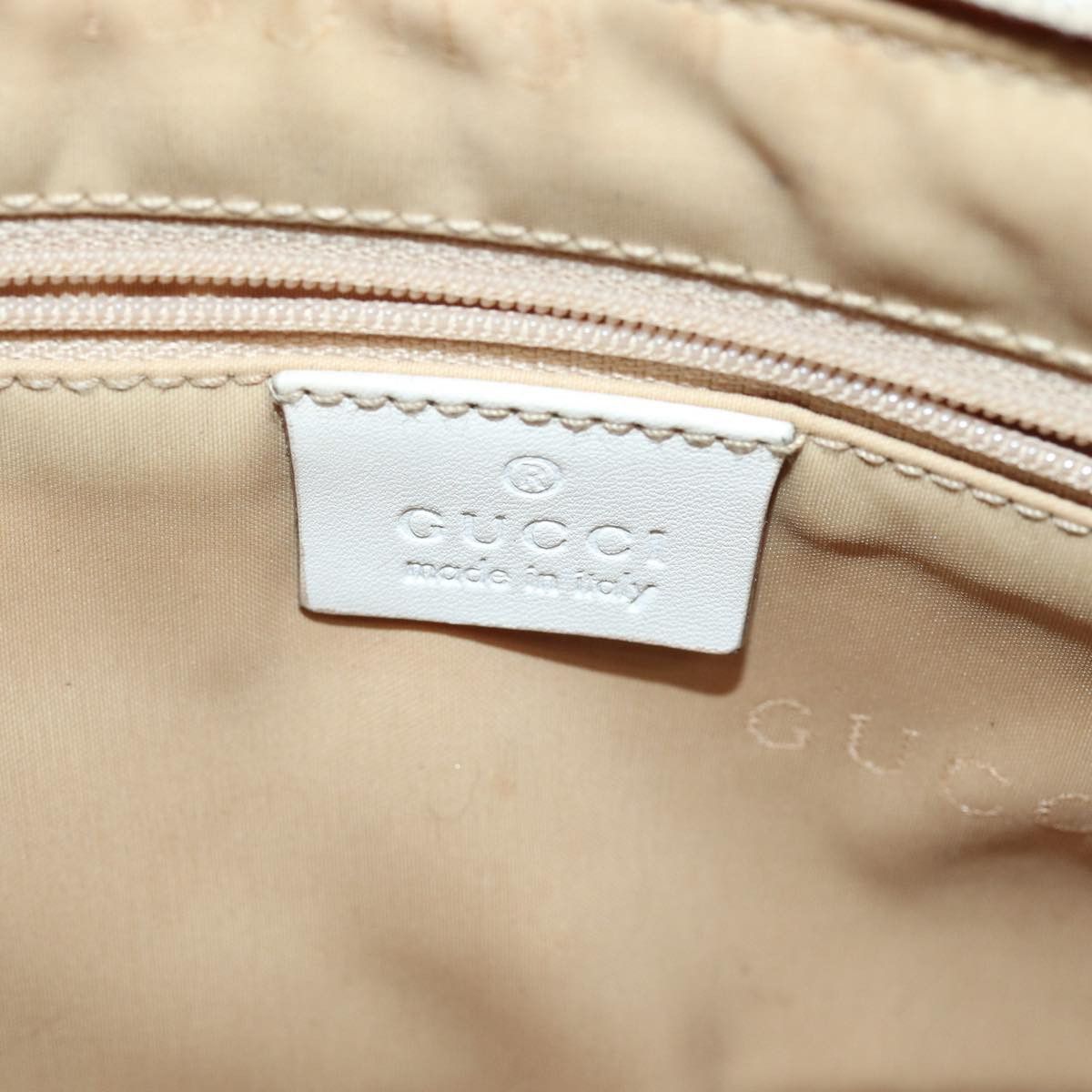 Gucci Bamboo Beige Canvas Handbag (Pre-Owned) Size ONE SIZE - 8 Thumbnail