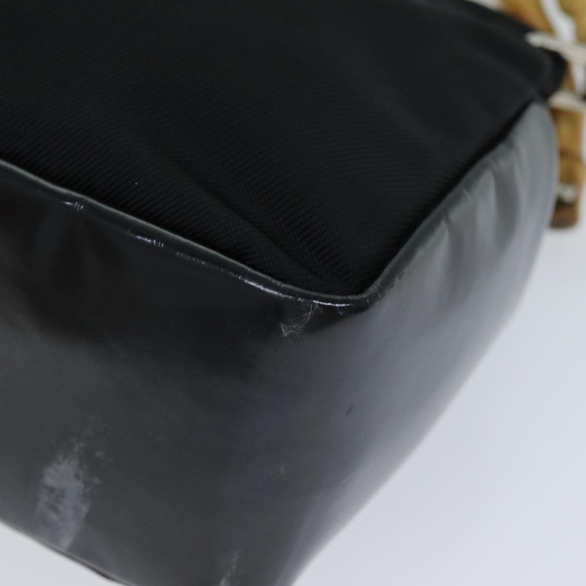 Gucci Bamboo Black Synthetic Handbag (Pre-Owned) Size ONE SIZE - 10 Thumbnail