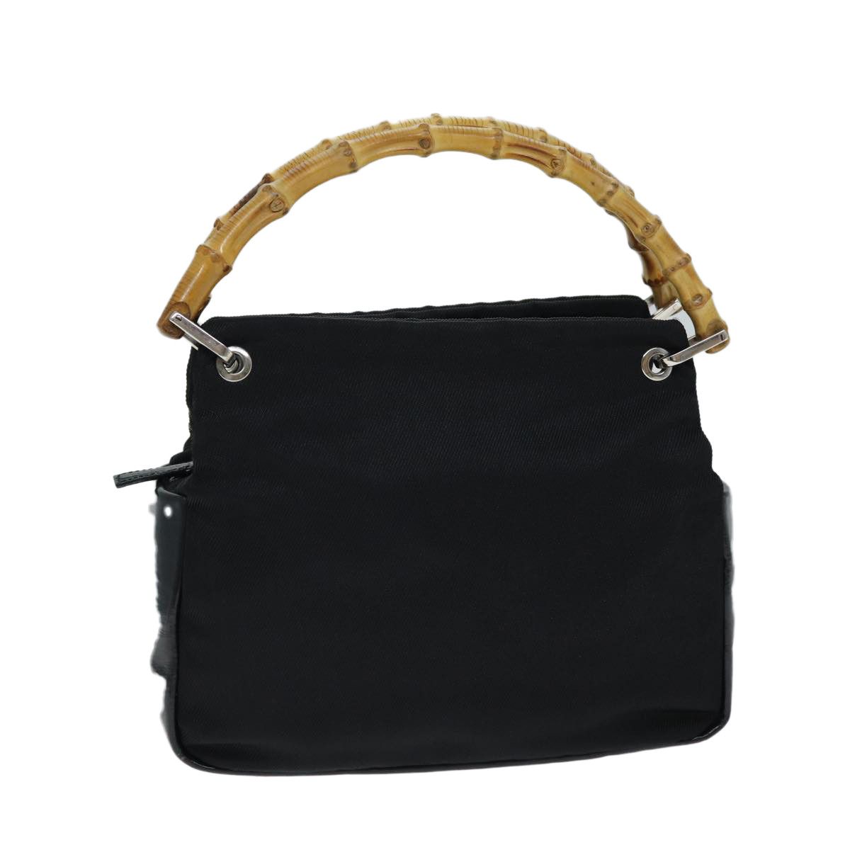 Gucci Bamboo Black Synthetic Handbag (Pre-Owned) Size ONE SIZE - 11 Thumbnail