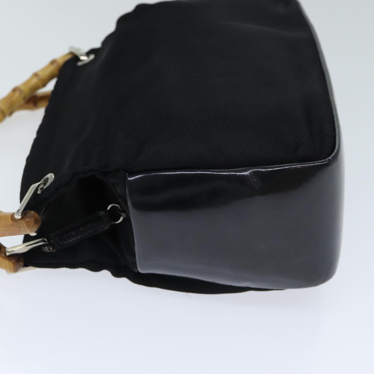 Gucci Bamboo Black Synthetic Handbag (Pre-Owned) Size ONE SIZE - 12 Thumbnail