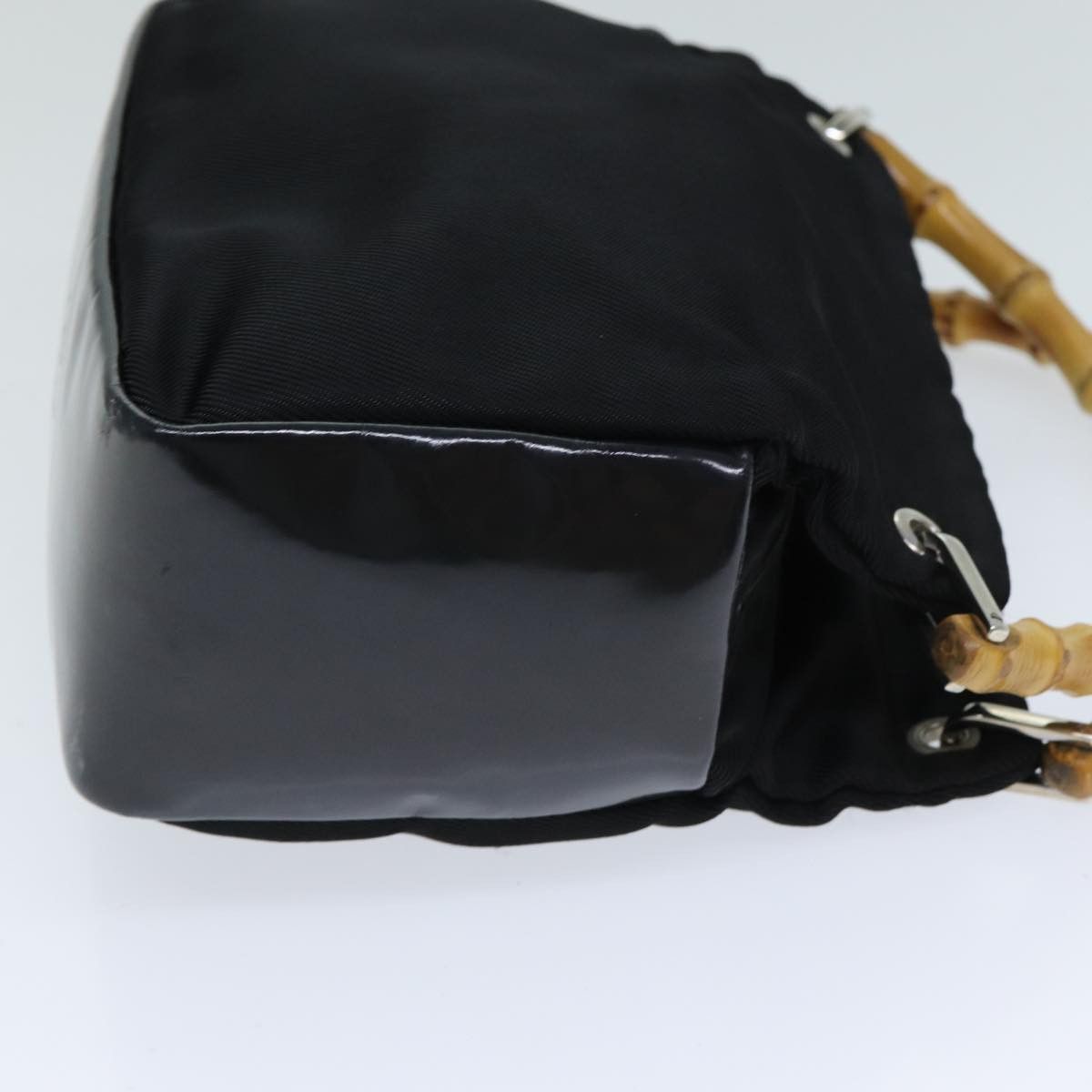 Gucci Bamboo Black Synthetic Handbag (Pre-Owned) Size ONE SIZE - 4 Thumbnail