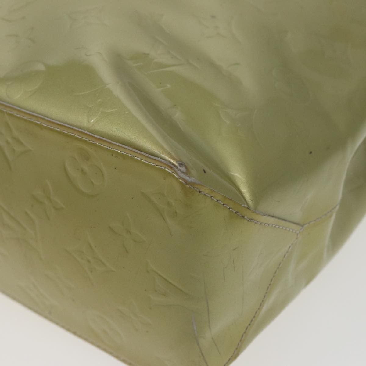 Louis Vuitton Reade Khaki Patent Leather Tote Bag (Pre-Owned) Size ONE SIZE - 14 Thumbnail