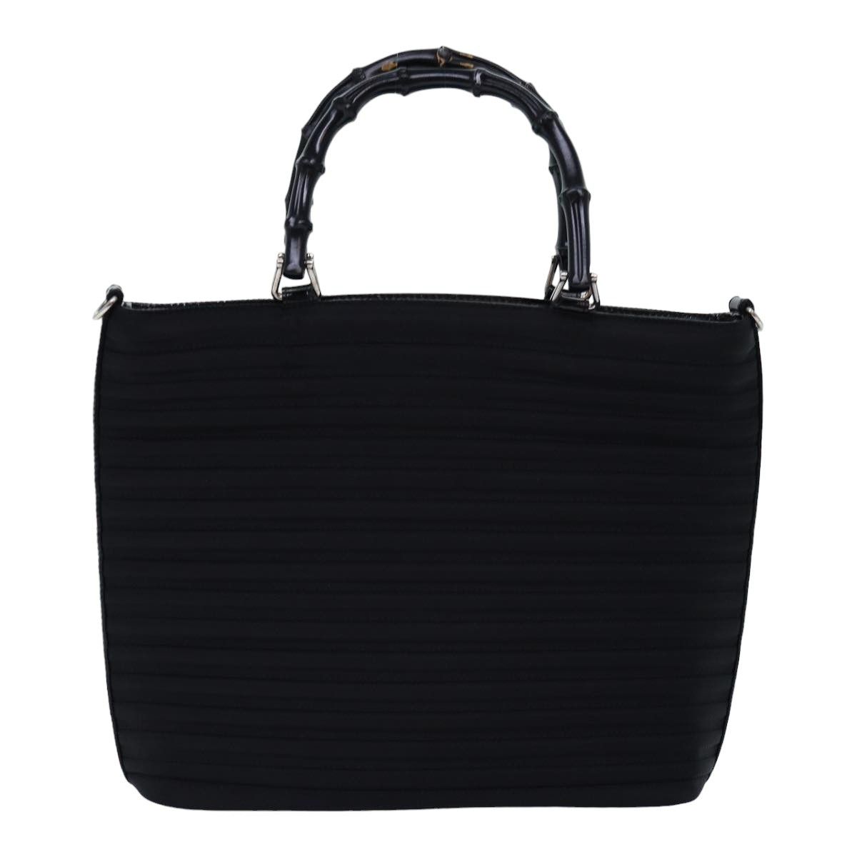 Gucci Bamboo Black Synthetic Handbag (Pre-Owned) Size ONE SIZE - 2 Thumbnail