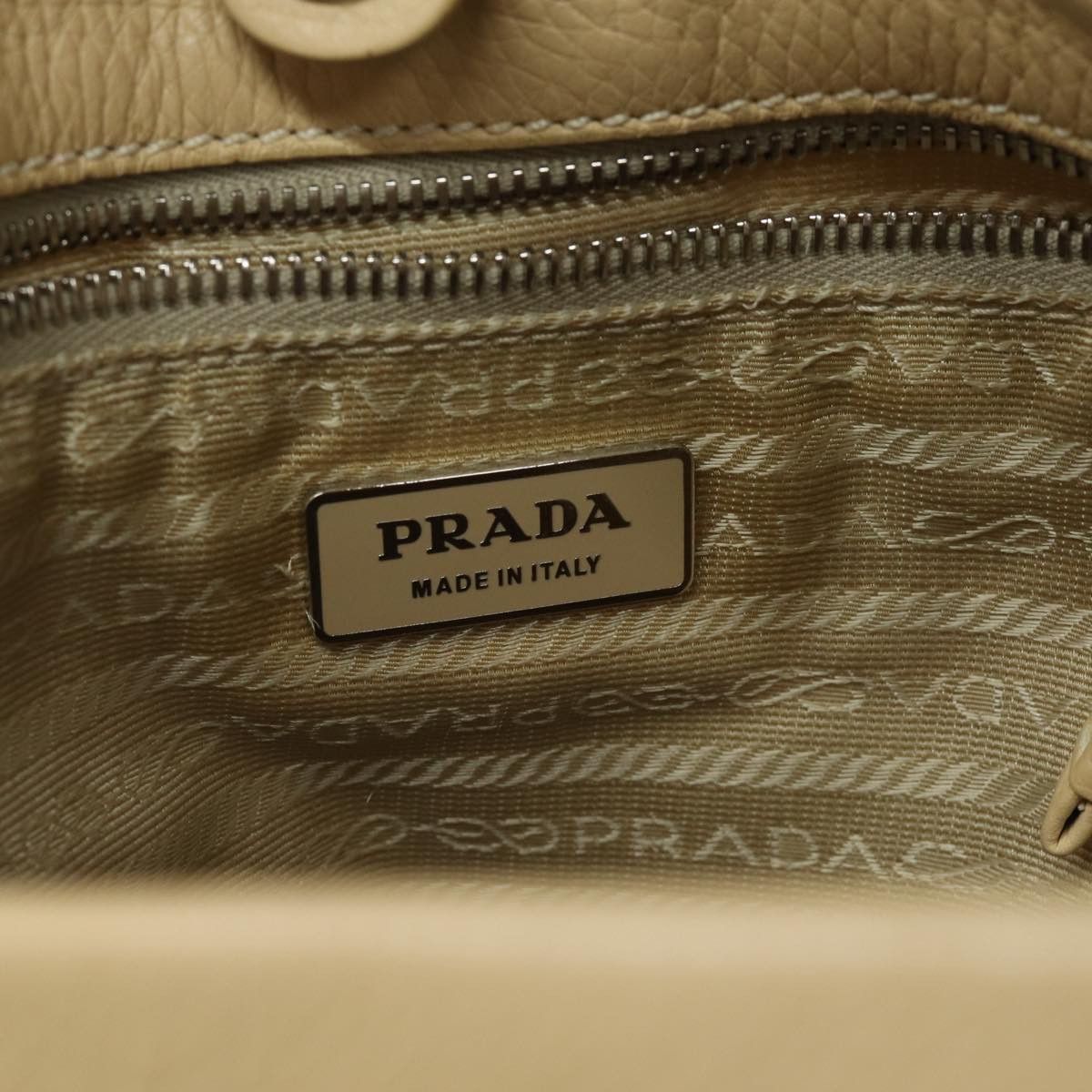 Prada Beige Synthetic Shoulder Bag (Pre-Owned) Size ONE SIZE - 17 Thumbnail