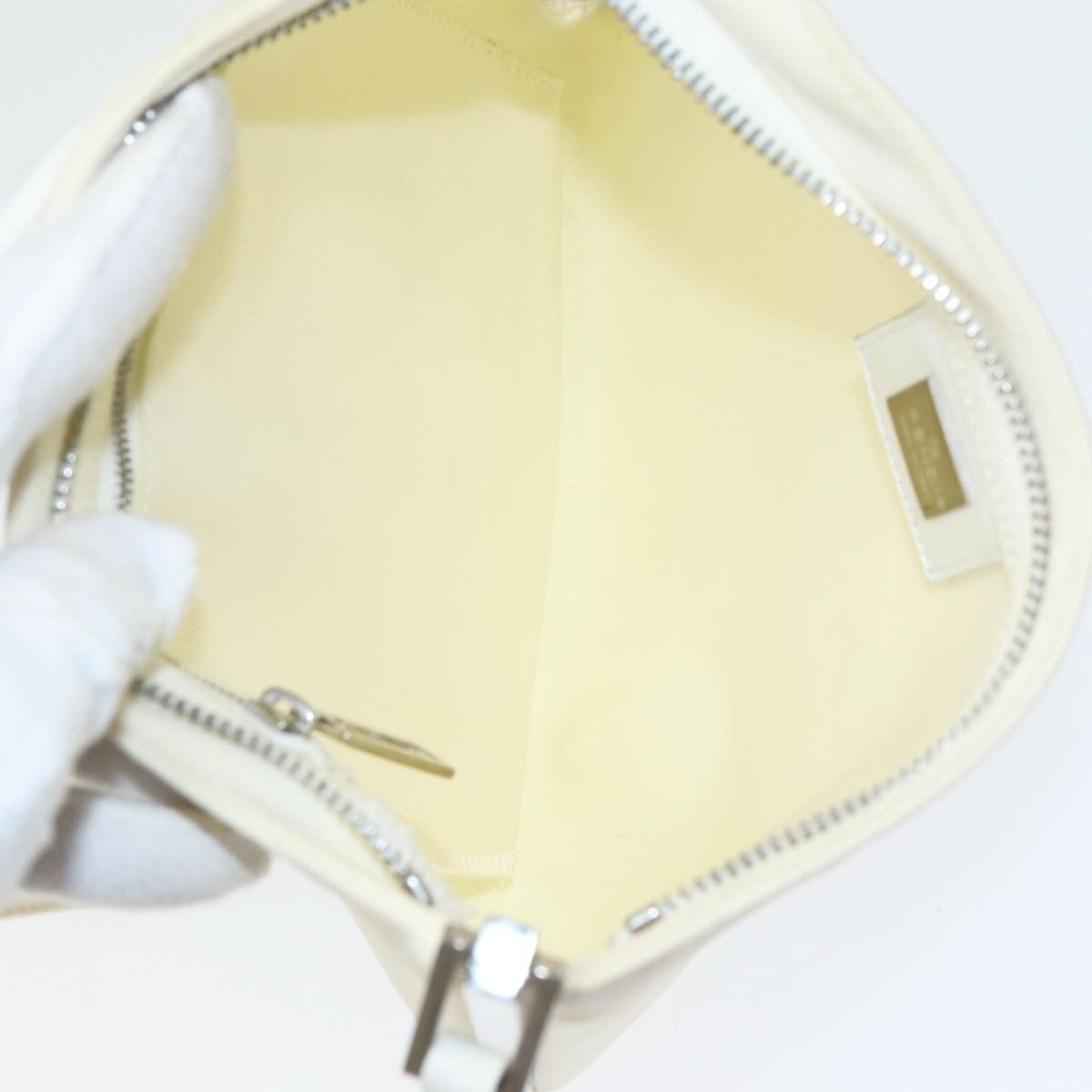 Fendi White Canvas Shoulder Bag (Pre-Owned) Size ONE SIZE - 5 Thumbnail